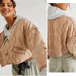 Free People Gwynnie Quilted Cotton Jacket Brand New With Tags in Package Size M